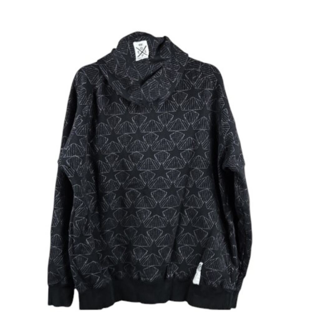10.Deep Full Zip Hoodie Black Star Size 2XL - Picture 3 of 11